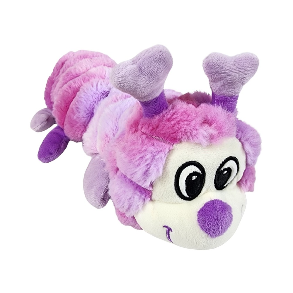 Rinco Purple Pink Ombre Caterpillar Plush Stuffed Animal Heart Antennae 15 inch